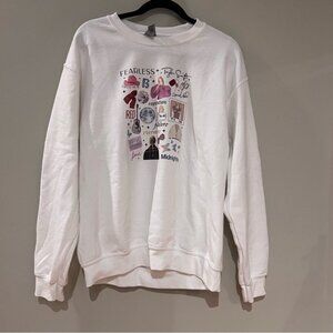 Taylor Swift Eras White Crewneck Sweatshirt